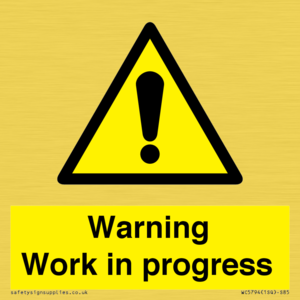 Warning Work in progress